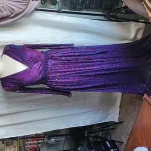 NWOT "BEAUTIFUL" Shein violet & fusha, sequin dress.